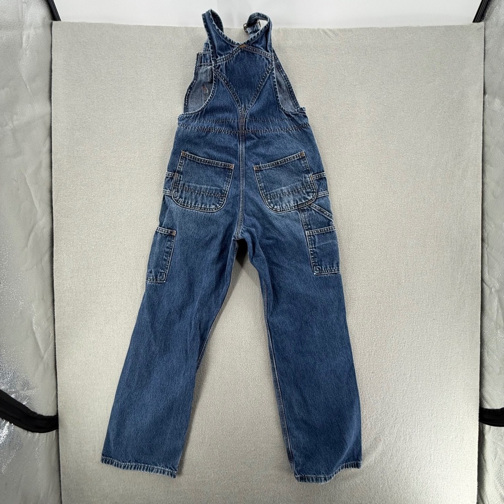 Carhartt Denim Workwear Pockets Bib Overalls Pants Women Small - Picture 9 of 9
